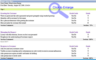 Web based Evaluation Forms